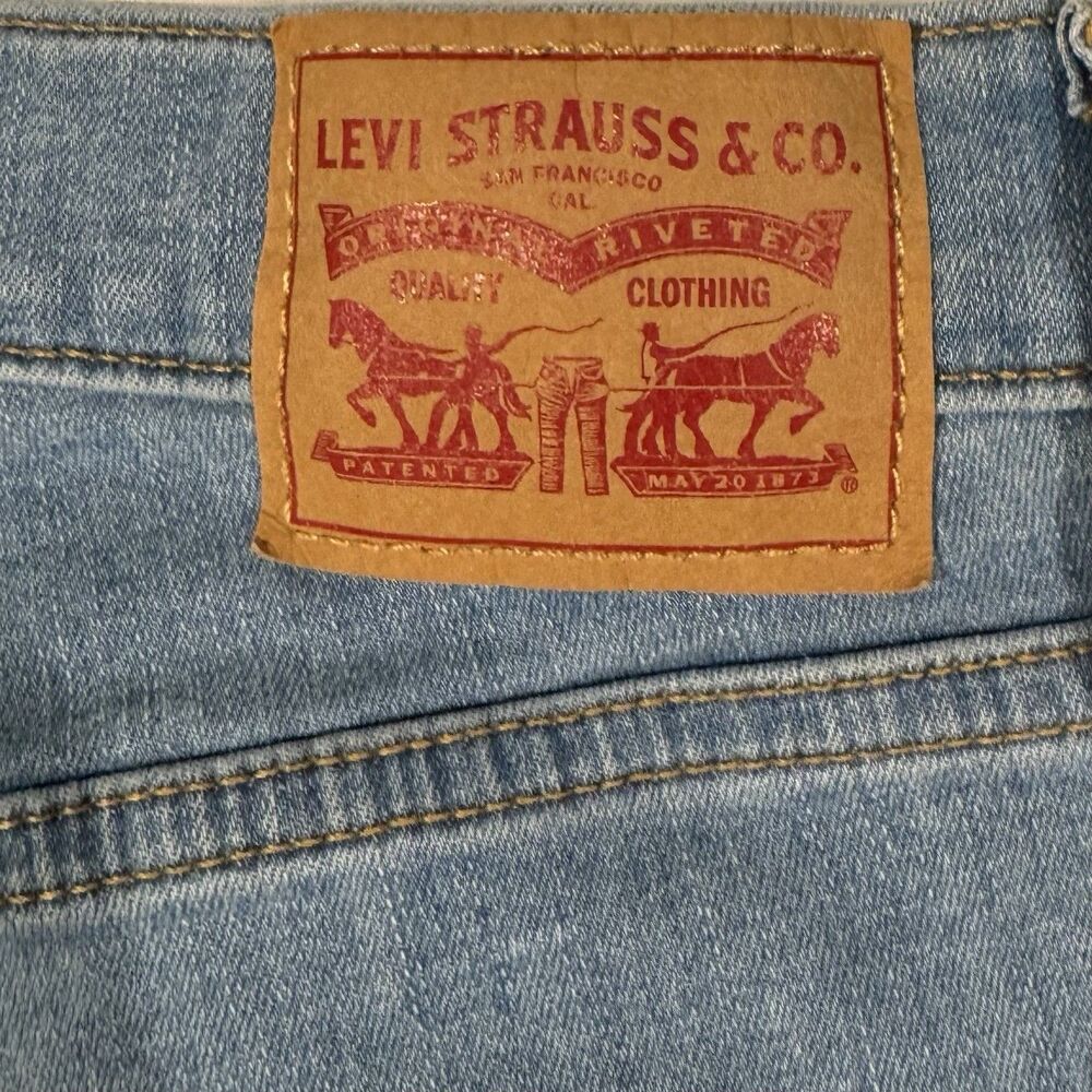 Levi's Y2K Vintage Mile High Skinny Jeans Light Blue Womens 30 Button Front EUC - Picture 14 of 16